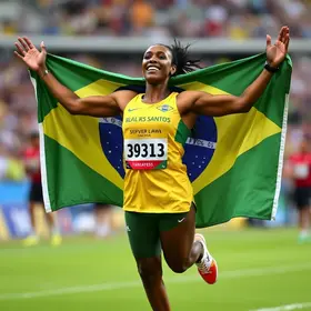 Alison dos Santos quebra recorde