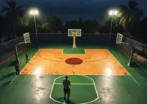 quadra de basquete
