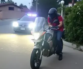 moto roubada em Santana