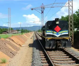 atrasos em obra ferroviária